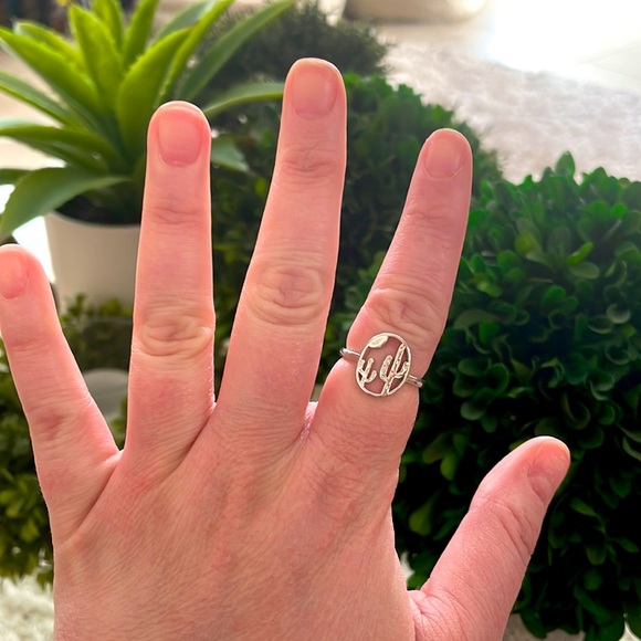 Silver Cactus Ring - Picture 7 of 8